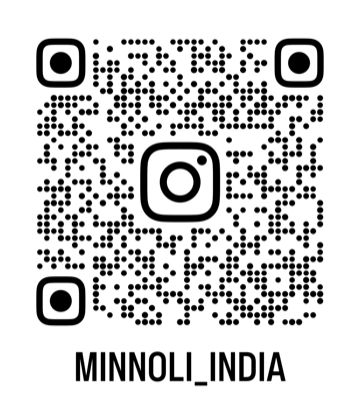 QR code — scan to follow @minnoli_india on Instagram