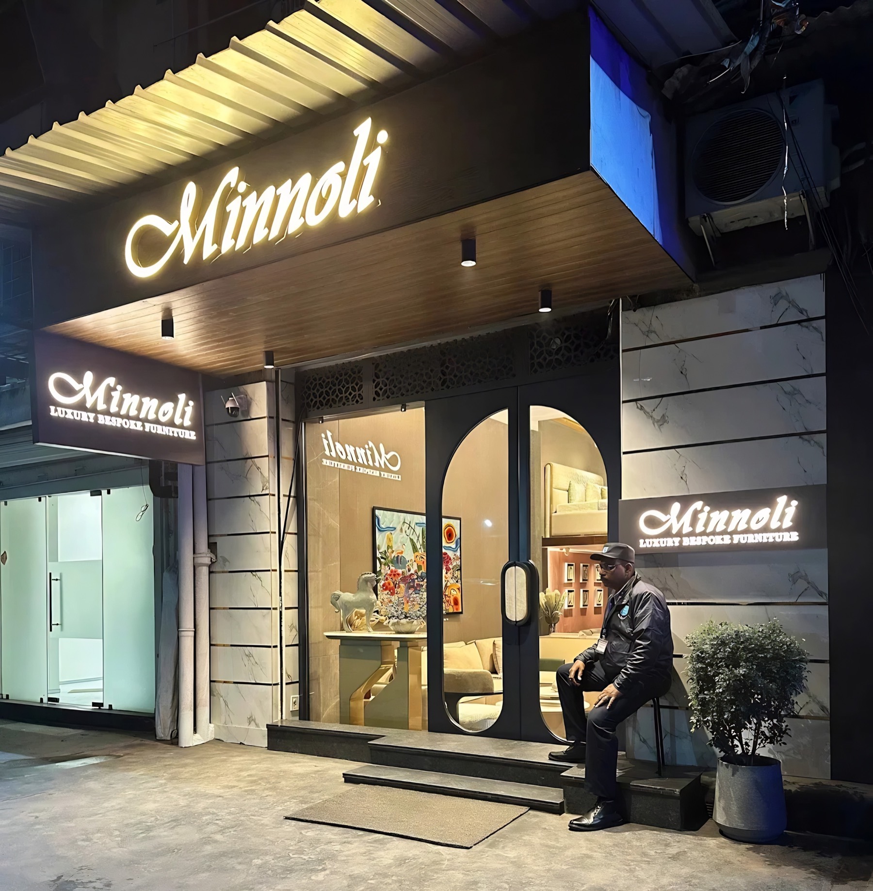 Minnoli furniture display studio at Karnani Estate, Kolkata